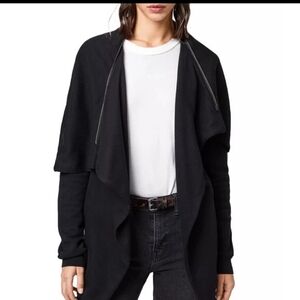 ALL SAINTS Dalia 2 Way Zip Cardi/Sweatshirt Size Large